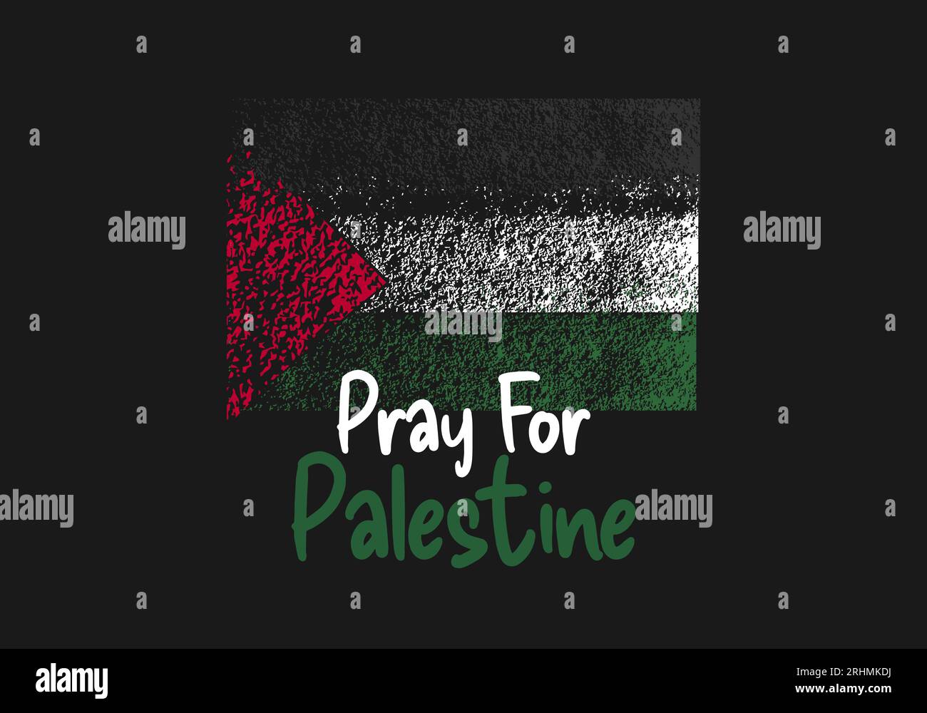 Priez pour l'affiche de bannière Palestine pour la liberté et les droits de l'homme. Illustration de Vecteur