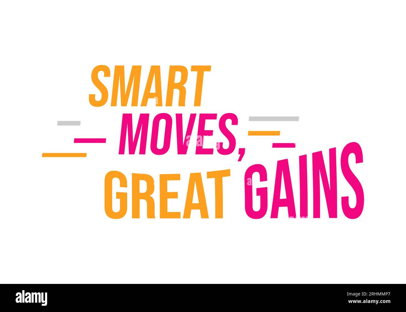 Smart Moves grands gains pour l'arrière-plan de l'affiche de bannière de travail. Illustration de Vecteur