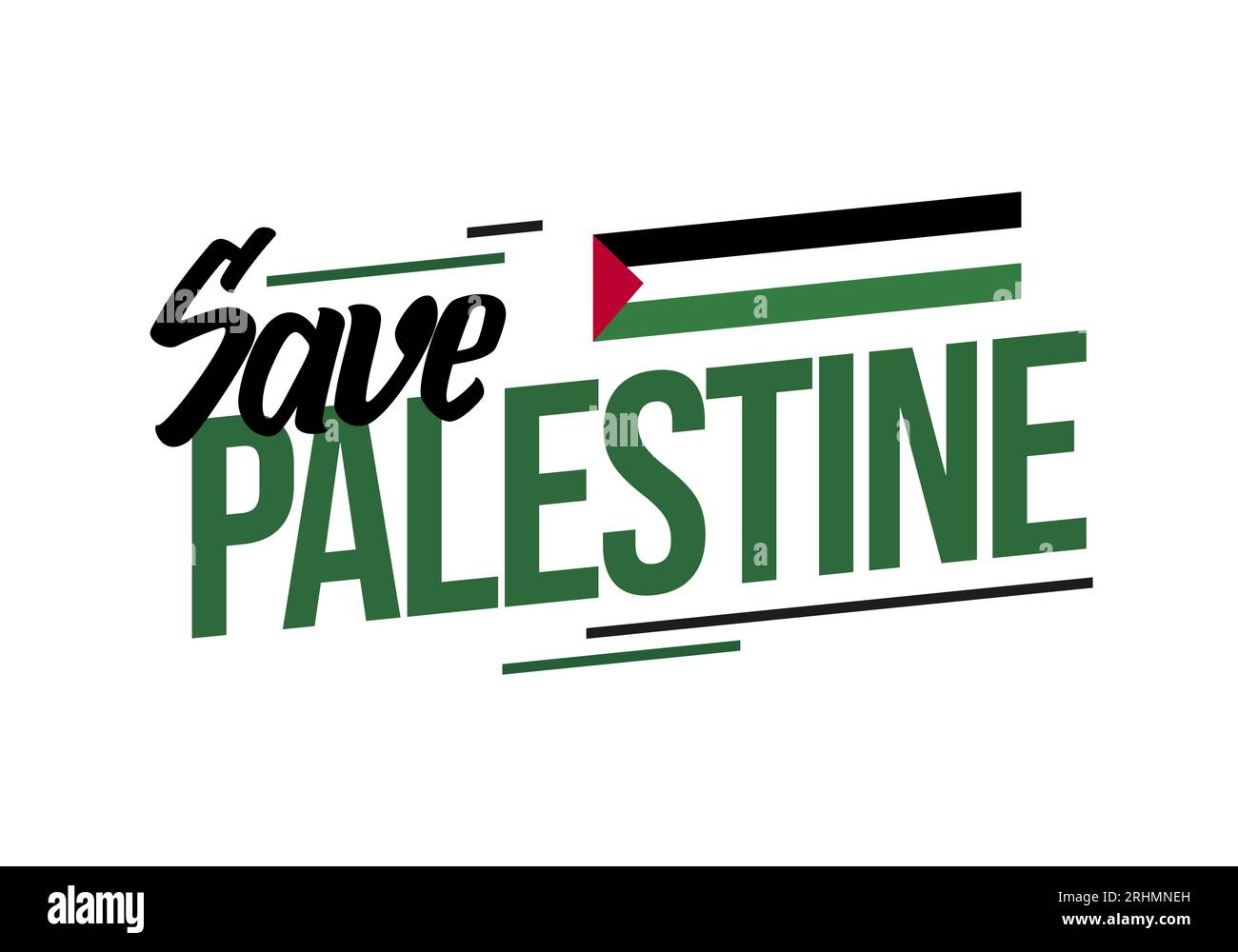 Affiche de bannière Save palestine pour la liberté et les droits de l'homme. Illustration de Vecteur