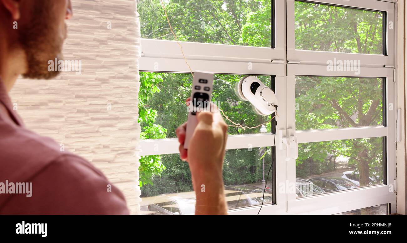 Lave-glace automatique. Machine pour appareils robotisés Banque D'Images