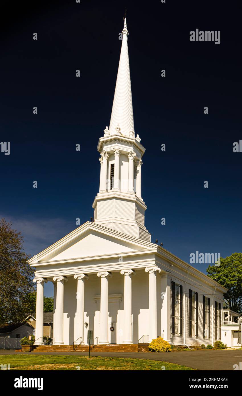 Congregational Church Enfield Enfield, Connecticut, USA Banque D'Images