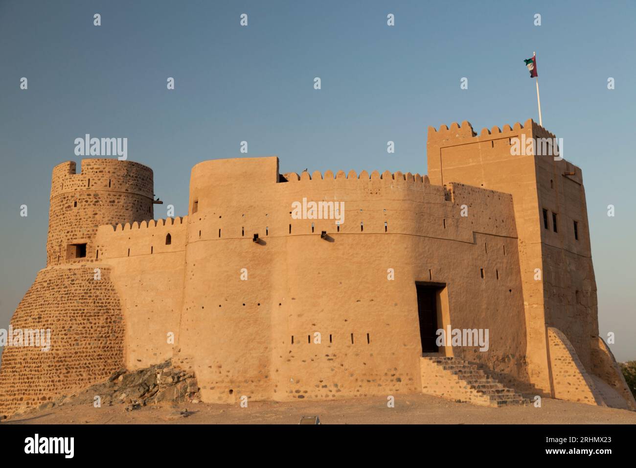 Émirats arabes Unis, le fort de Fujairah. Banque D'Images