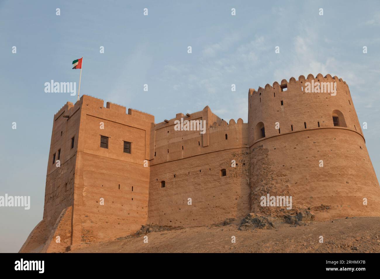 Émirats arabes Unis, Abu Dhabi, fort de Fujairah. Banque D'Images