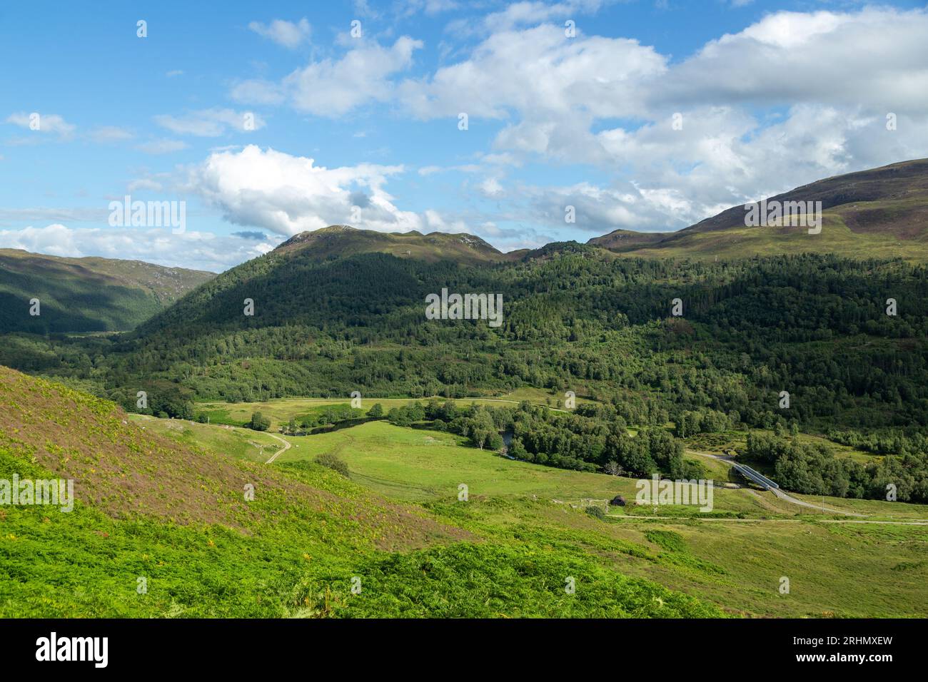 Glen Cannich du Corbett Sgorr na Dìollaid dans les Highlands du Nord-Ouest de l'Écosse Banque D'Images