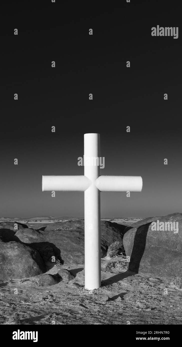 Jesus crucifixion africa Banque d'images noir et blanc - Alamy