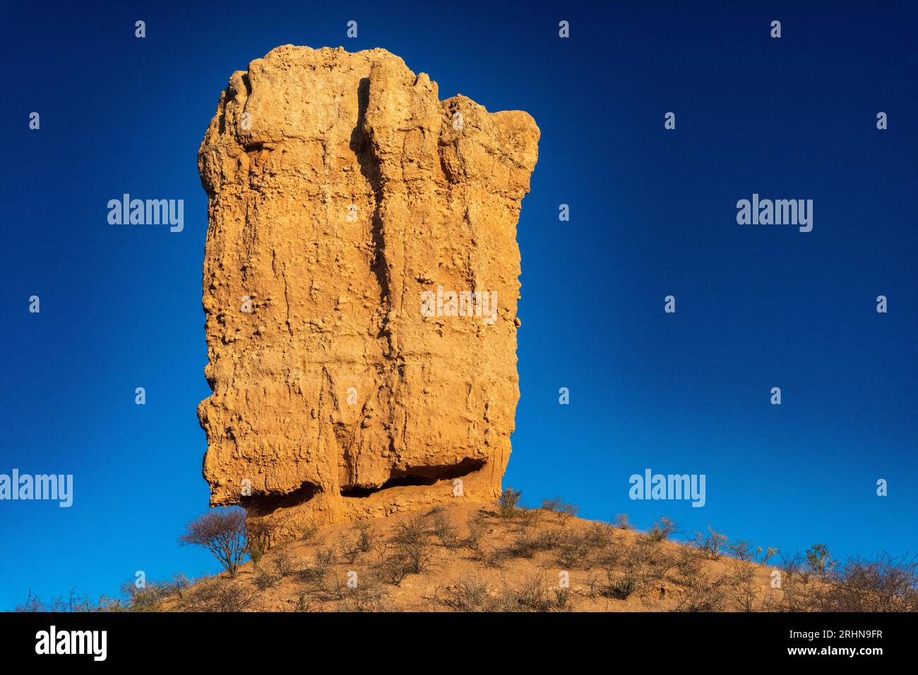 Images du Vingerklip, monument national « Finger Go God » en Namibie Banque D'Images