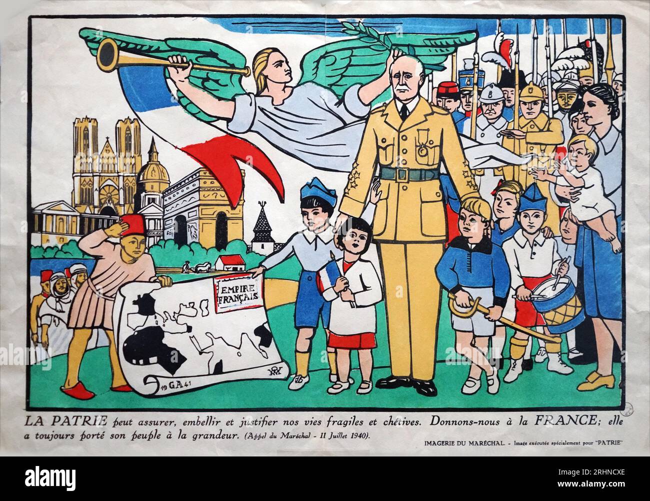La propagande du régime de vichy Banque de photographies et d’images à