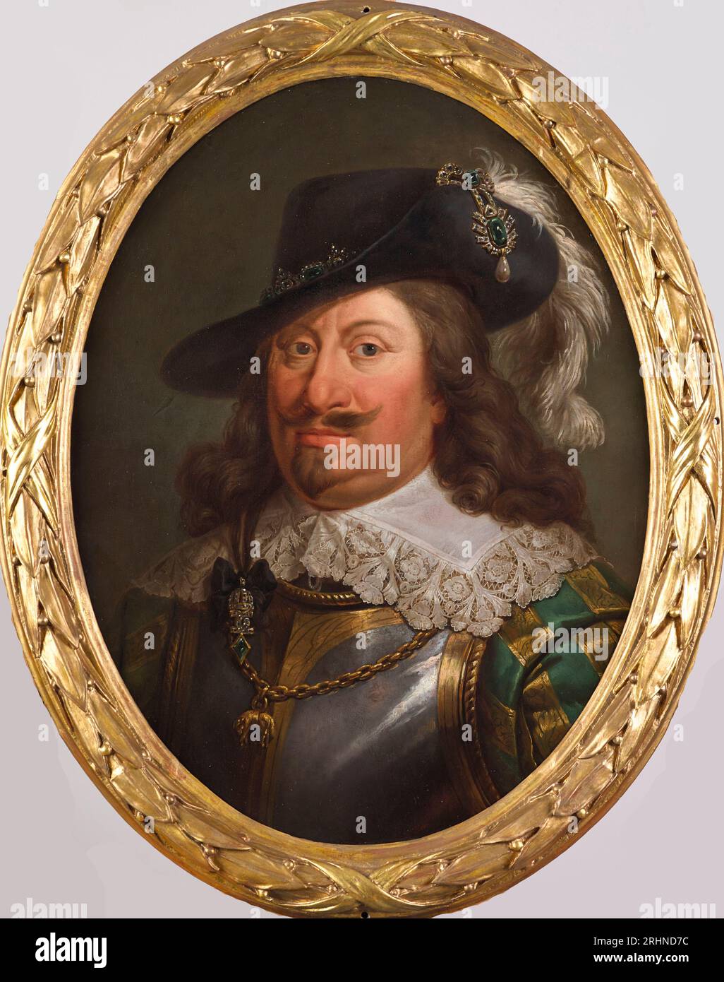 Portrait du roi Wladyslaw IV Vasa de Pologne (1595-1648). Musée : Château Royal, Varsovie. Auteur : MARCELLO BACCIARELLI. Banque D'Images