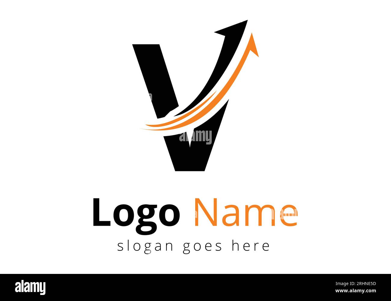 Logo Finance avec concept lettre V. Concept de logo financier ou de réussite. Logo pour l'entreprise comptable et l'identité de l'entreprise Illustration de Vecteur
