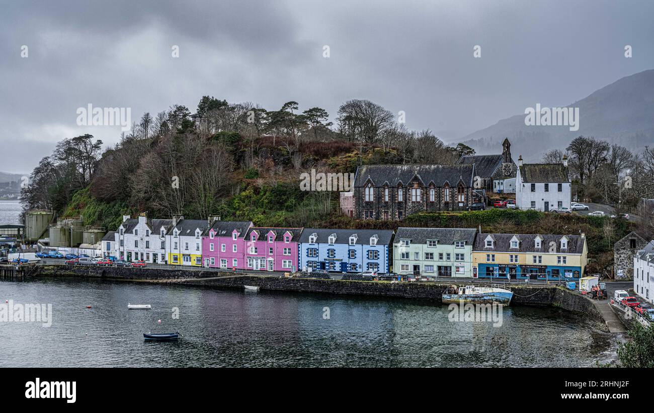 Le port de Portree, Isle of Skye Banque D'Images