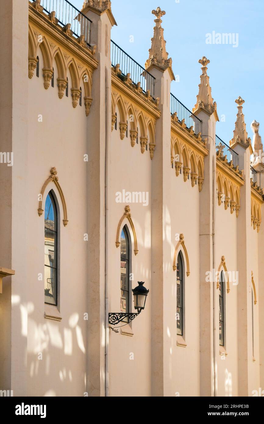 Espagne, Andalousie, Grenade, Palacio de Caicedo, façade Banque D'Images