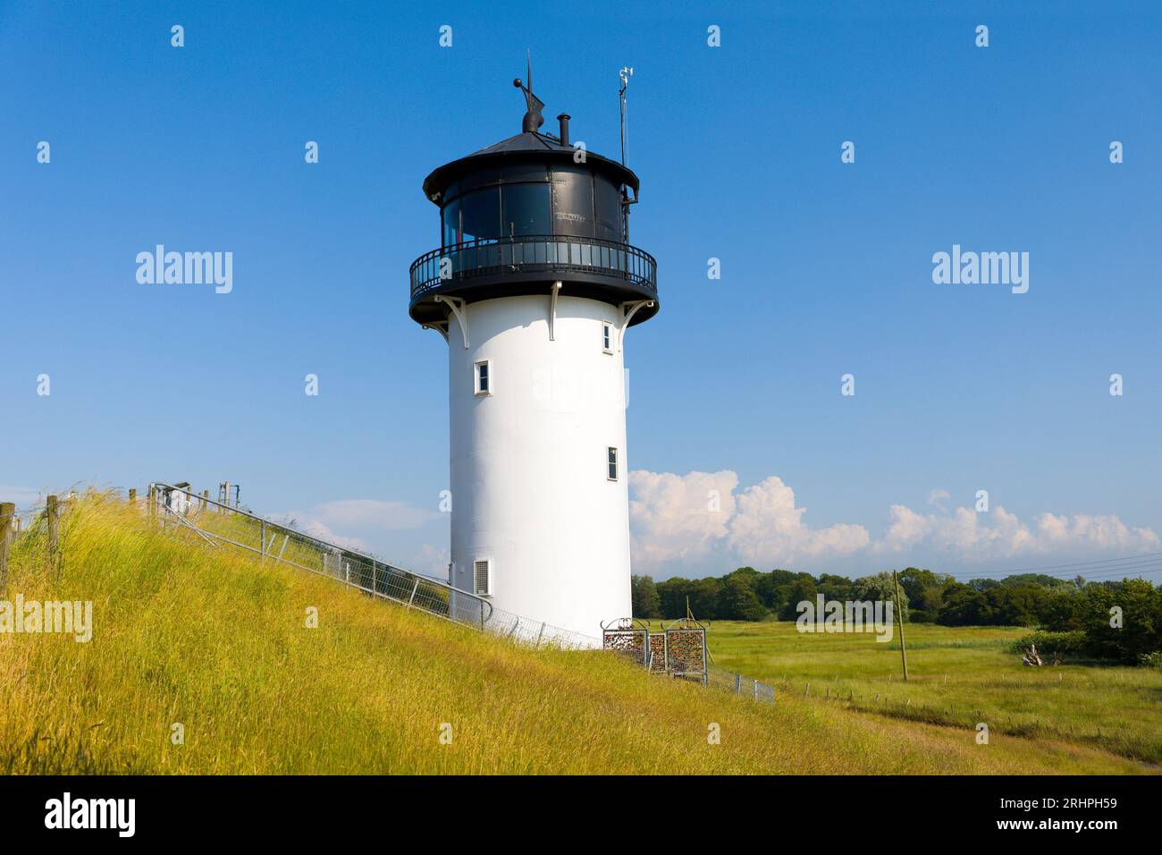 Berta, Dicke phare Altenbruch, Cuxhaven, Basse-Saxe, Allemagne Banque D'Images