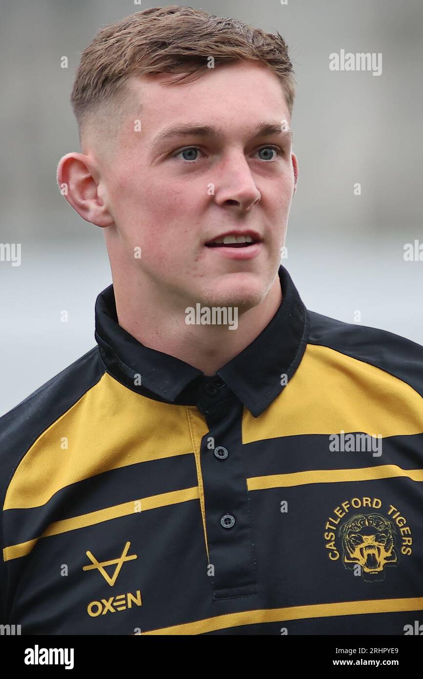 Wakefield, Royaume-Uni. 18 août 2023. Be Well support Stadium, Wakefield, West Yorkshire, 18 août 2023. Betfred Super League Wakefield Trinity vs Castleford Tigers Jack Broadbent de Castleford Tigers crédit : Touchlinepics/Alamy Live News Banque D'Images