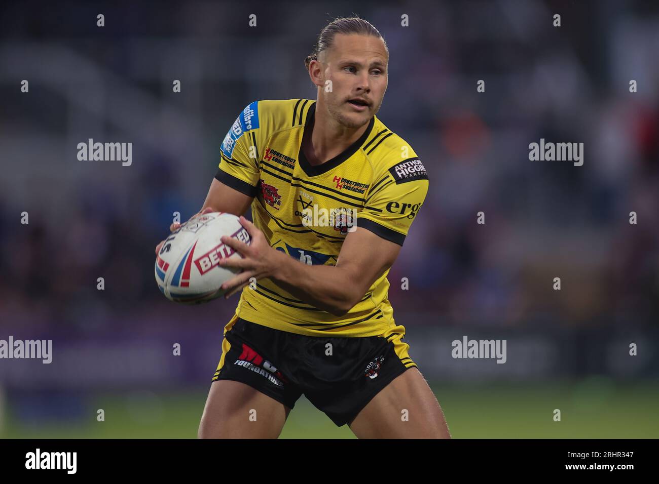 Wakefield, Royaume-Uni. 18 août 2023. Be Well support Stadium, Wakefield, West Yorkshire, 18 août 2023. Betfred Super League Wakefield Trinity vs Castleford Tigers Jacob Miller de Castleford Tigers crédit : Touchlinepics/Alamy Live News Banque D'Images