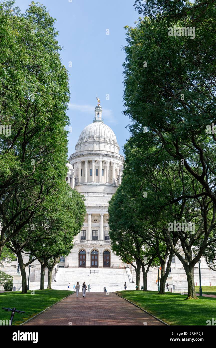 Rhode Island State House, McKim Meade and White, 1903, Providence, Rhode Island, États-Unis. Banque D'Images