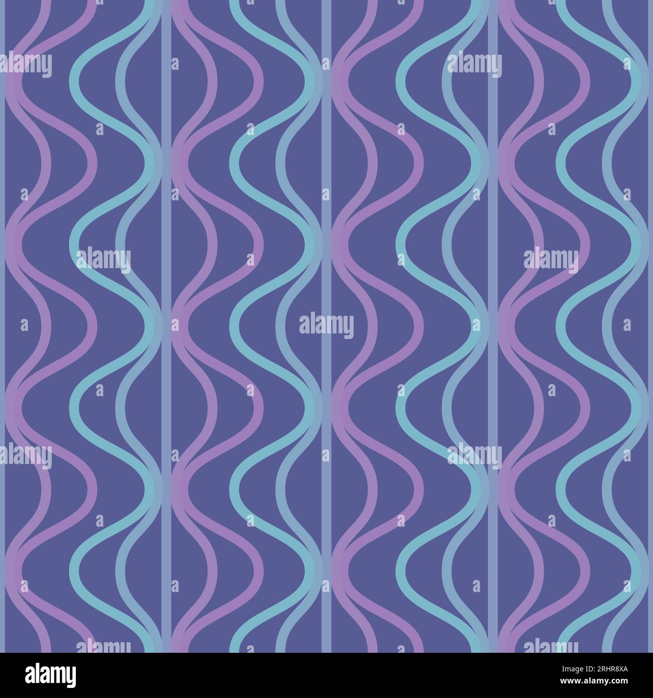 Motif géométrique sans couture abstrait vecteur moderne avec gradient d'ondes dans un style rétro. Illustration minimaliste avec des lignes formes simples. Illustration de Vecteur