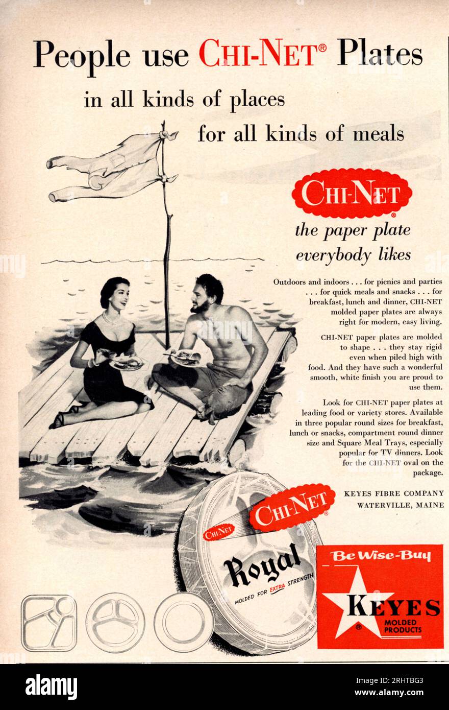 Millésime juin 1957 'McCall' s magazine issue advert, États-Unis Banque D'Images