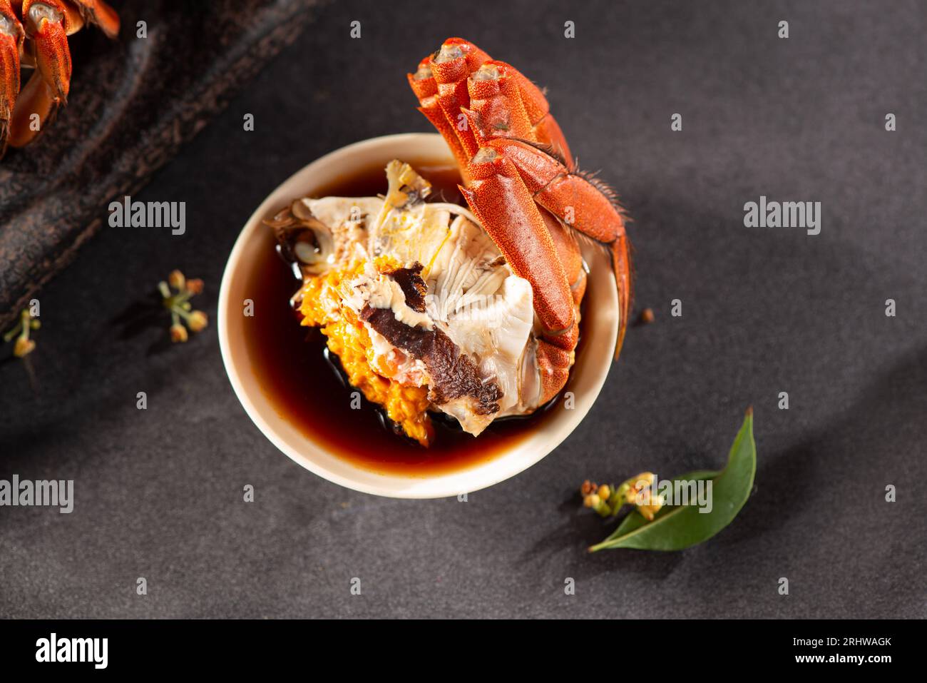 Crabes poilus de shanghai à la vapeur, cuisine chinoise，crabe mouton, crabes poilus de shanghai, Banque D'Images