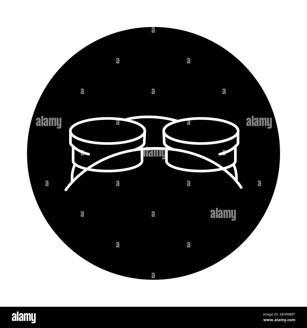 Icône de la ligne noire des bols pour animaux de compagnie. Pictogramme pour page Web, application mobile, Promo. Illustration de Vecteur