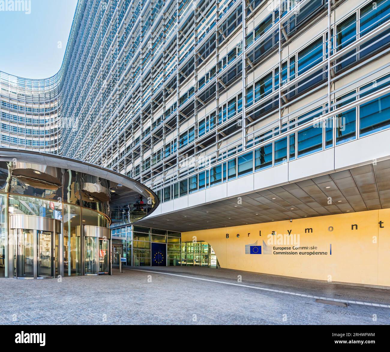 Bâtiment Berlaymont siège de la Commission européenne à Bruxelles Banque D'Images