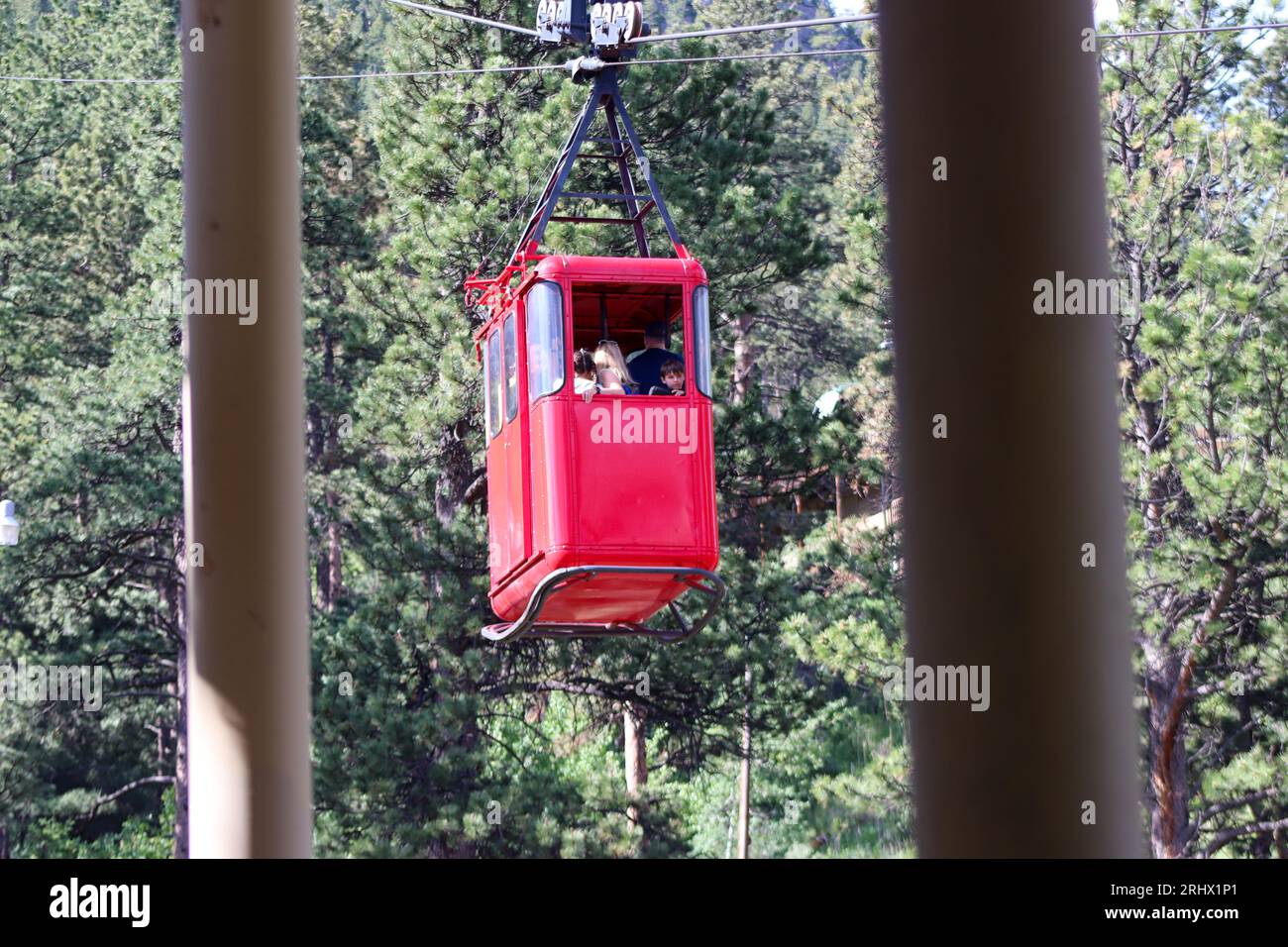 Photos de voiture de tramway Estes Park Colorado Sky . Photo de haute qualité Banque D'Images