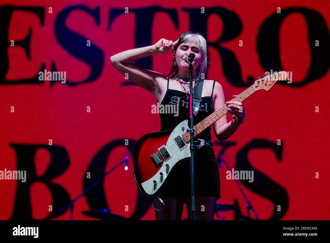 Hongrie 10 août 2023 le groupe Destroy Boys en concert au Sziget Festival à Budapest © Andrea Ripamonti / Alamy Banque D'Images