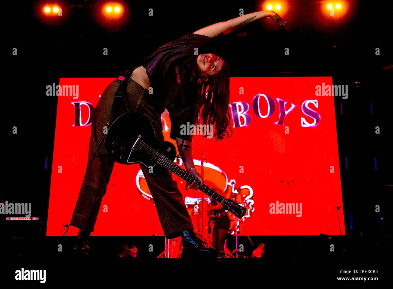 Hongrie 10 août 2023 le groupe Destroy Boys en concert au Sziget Festival à Budapest © Andrea Ripamonti / Alamy Banque D'Images