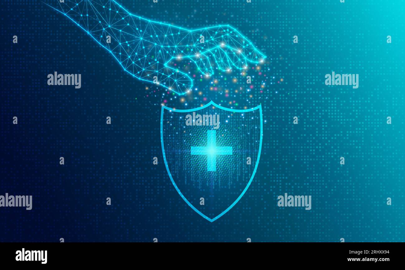 Intelligence artificielle appliquée à la cybersécurité - la convergence de l'IA et de la cybersécurité et le rôle transformateur de l'intelligence artificielle en E. Banque D'Images