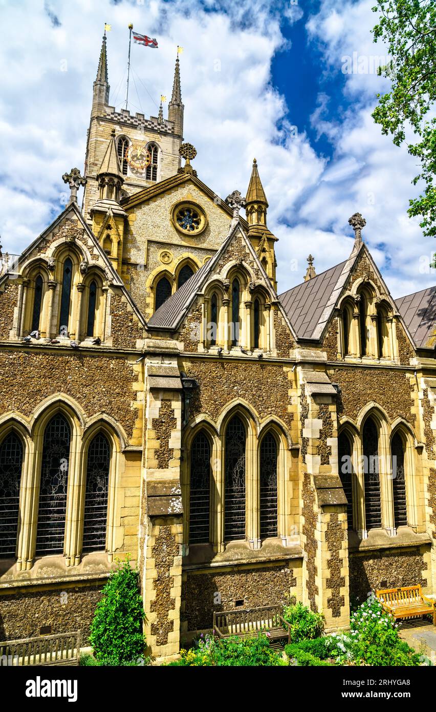 Cathédrale de Southwark près de London Bridge dans le centre de Londres, Angleterre Banque D'Images