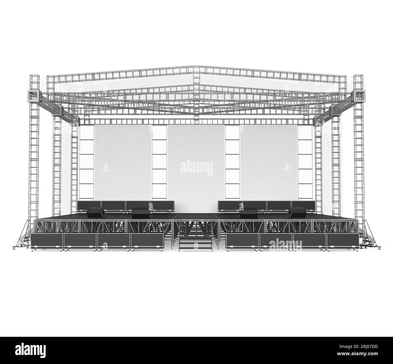 Scène de Concert en plein air isolé Banque D'Images