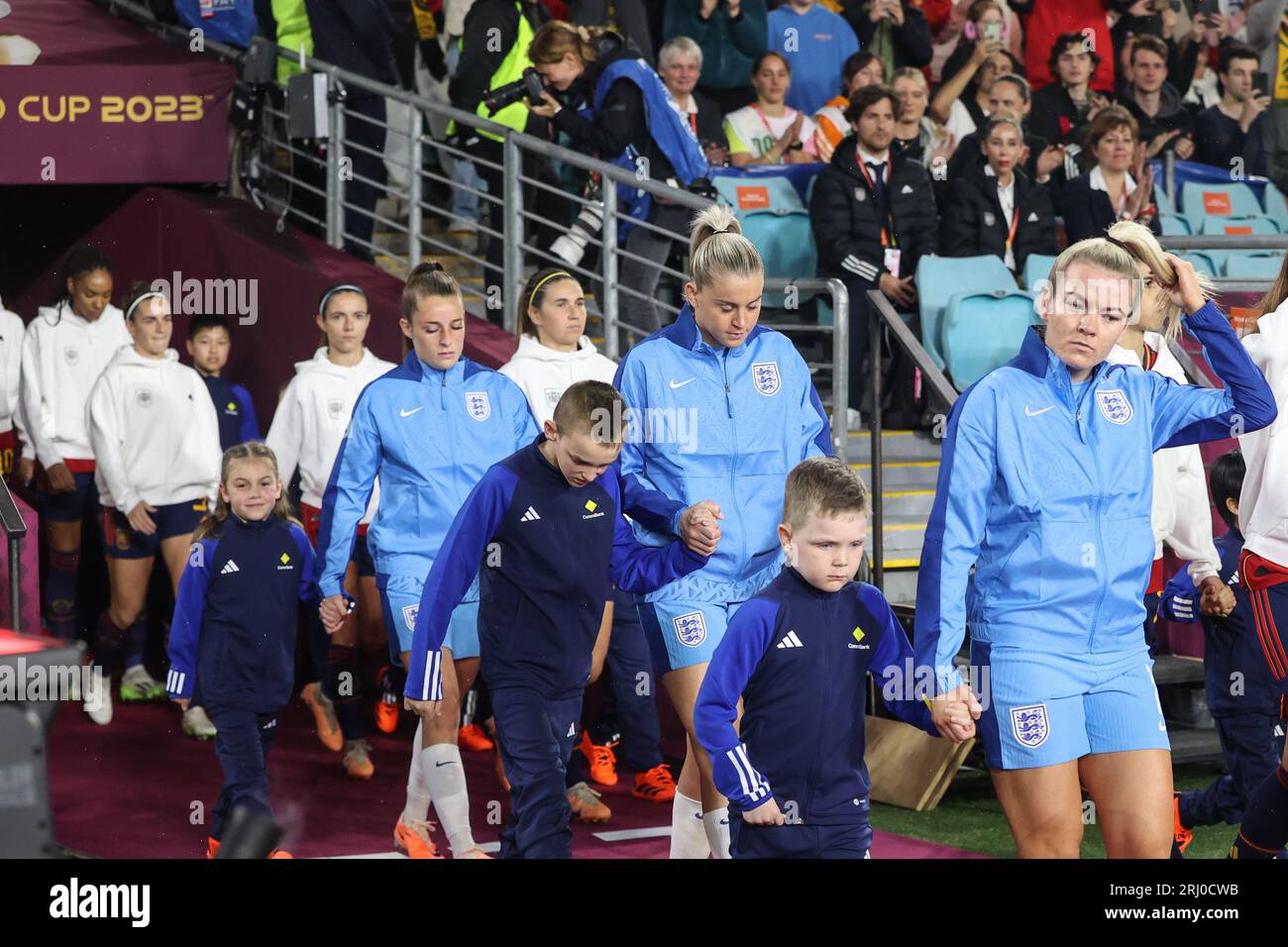 Lors du match final de la coupe du monde féminine de la FIFA 2023 Espagne femmes vs Angleterre femmes au Stadium Australia, Sydney, Australie, 20 août 2023 (photo de Patrick Hoelscher/News Images) Banque D'Images