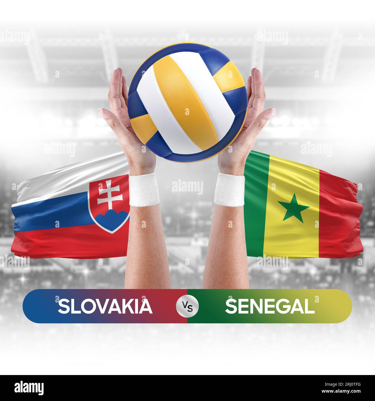 Slovaquie vs Sénégal concept de compétition de volley-ball des équipes  nationales de volley-ball Photo Stock - Alamy