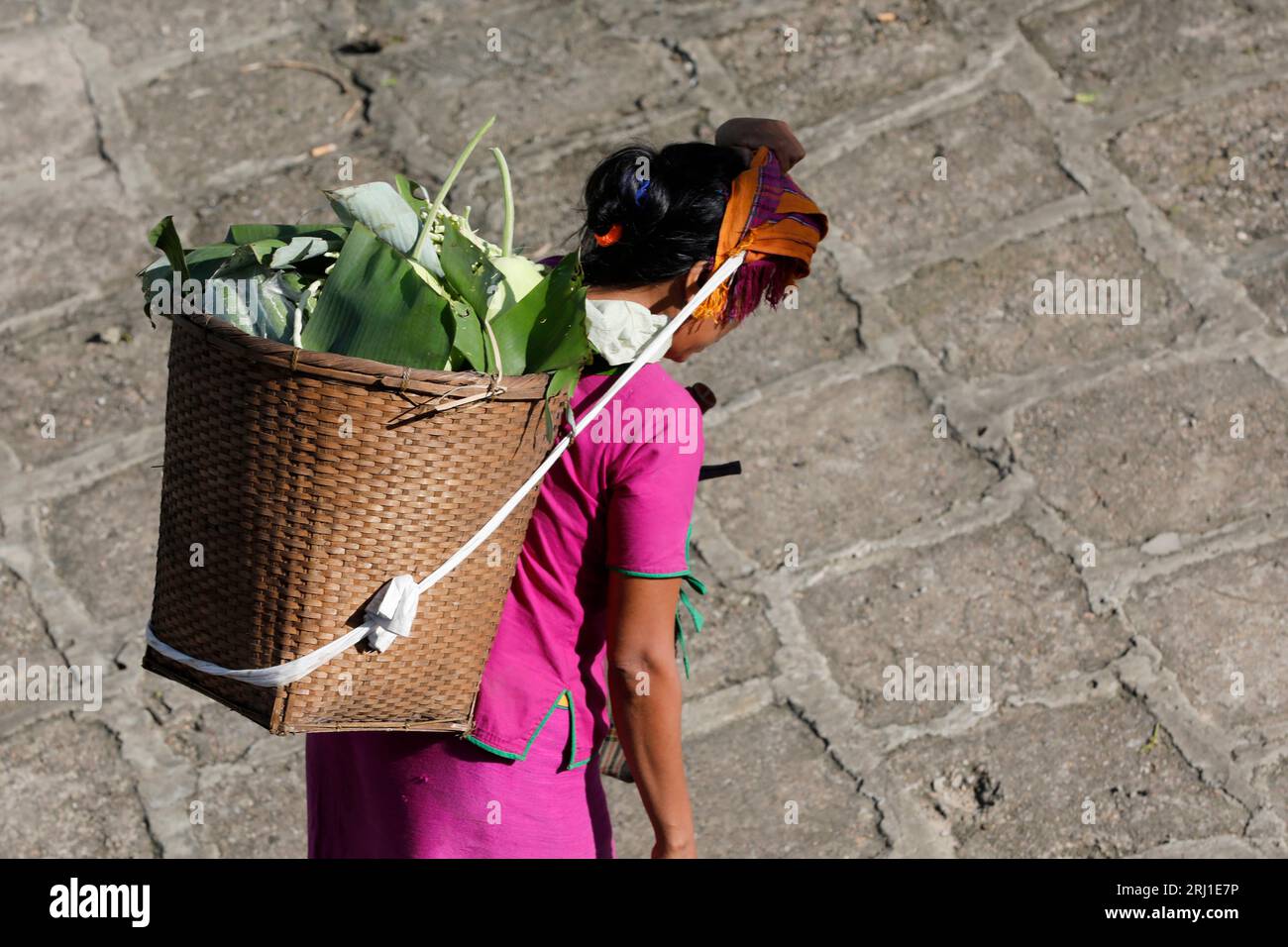 Rangamati, Bangladesh - 26 juillet 2023 : vie quotidienne des populations tribales dans le district de Rangamati dans les collines de Chittagong, Bangladesh. Banque D'Images