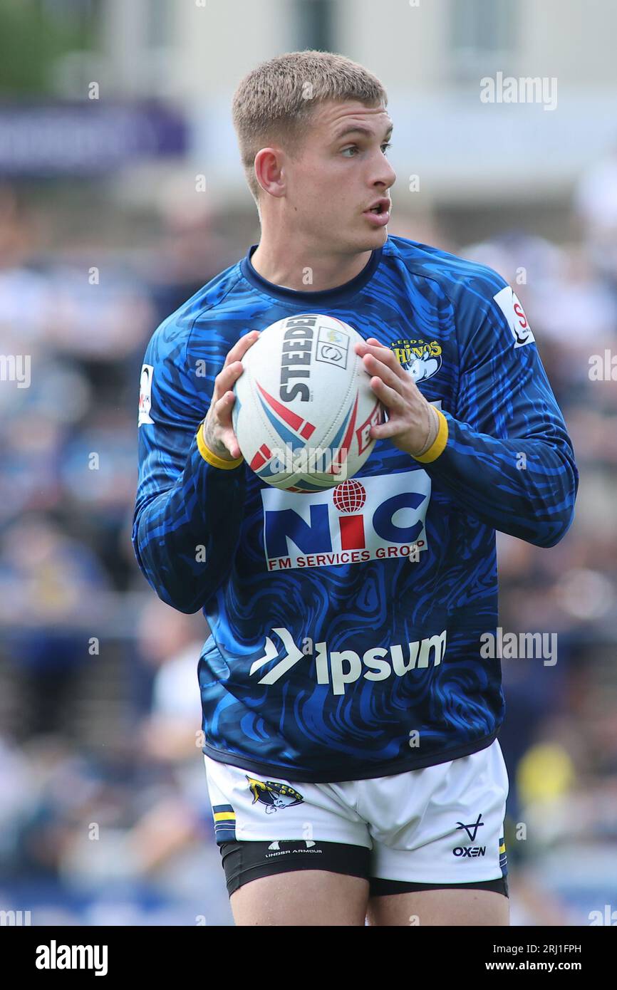 Leeds, Royaume-Uni. 20 août 2023. Headingley Stadium, Leeds, West Yorkshire, 20 août 2023 Betfred Super League Leeds Rhinos contre Warrington Wolves Corey Johnson de Leeds Rhinos Credit : Touchlinepics/Alamy Live News Banque D'Images