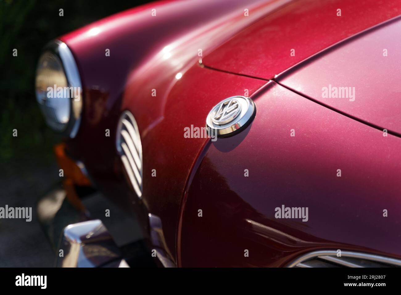 Langeac, France 27 mai 2023 Vintage VW Volkswagen Karmann Ghia