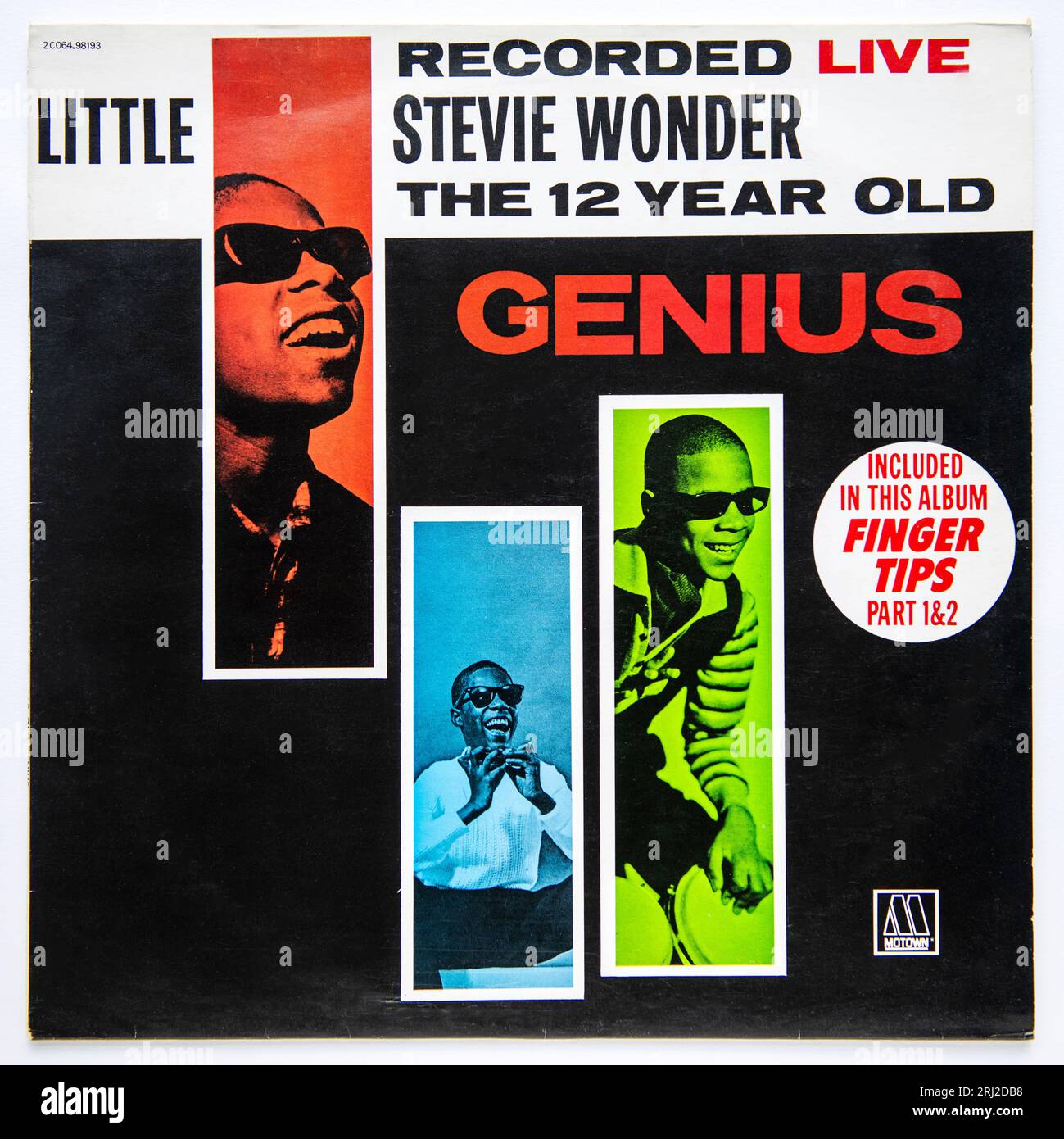 Reprise LP de The 12 Year Old Genius, le premier album live de Stevie Wonder, sorti en 1963 Banque D'Images