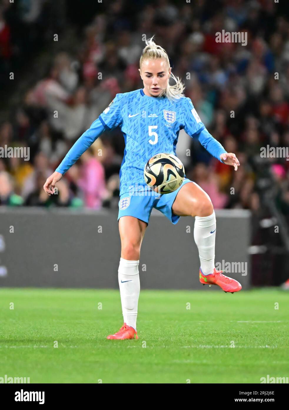 Sydney, Australie. 20 août 2023. Alex Greenwood de l'équipe de football féminin d'Angleterre est vu lors du match final de la coupe du monde féminine de la FIFA 2023 entre l'Espagne et l'Angleterre qui a lieu au Stadium Australia à Sydney. Score final Espagne 1:0 Angleterre crédit : SOPA Images Limited/Alamy Live News Banque D'Images