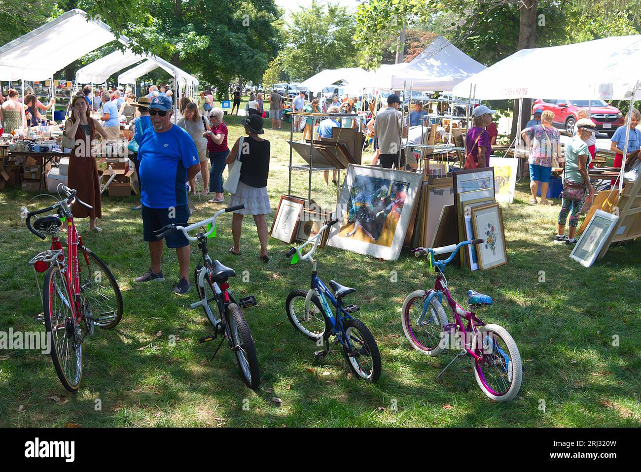 Foire annuelle de l'église et marché aux puces, Dennis, Massachusetts, sur Cape Cod, États-Unis Banque D'Images