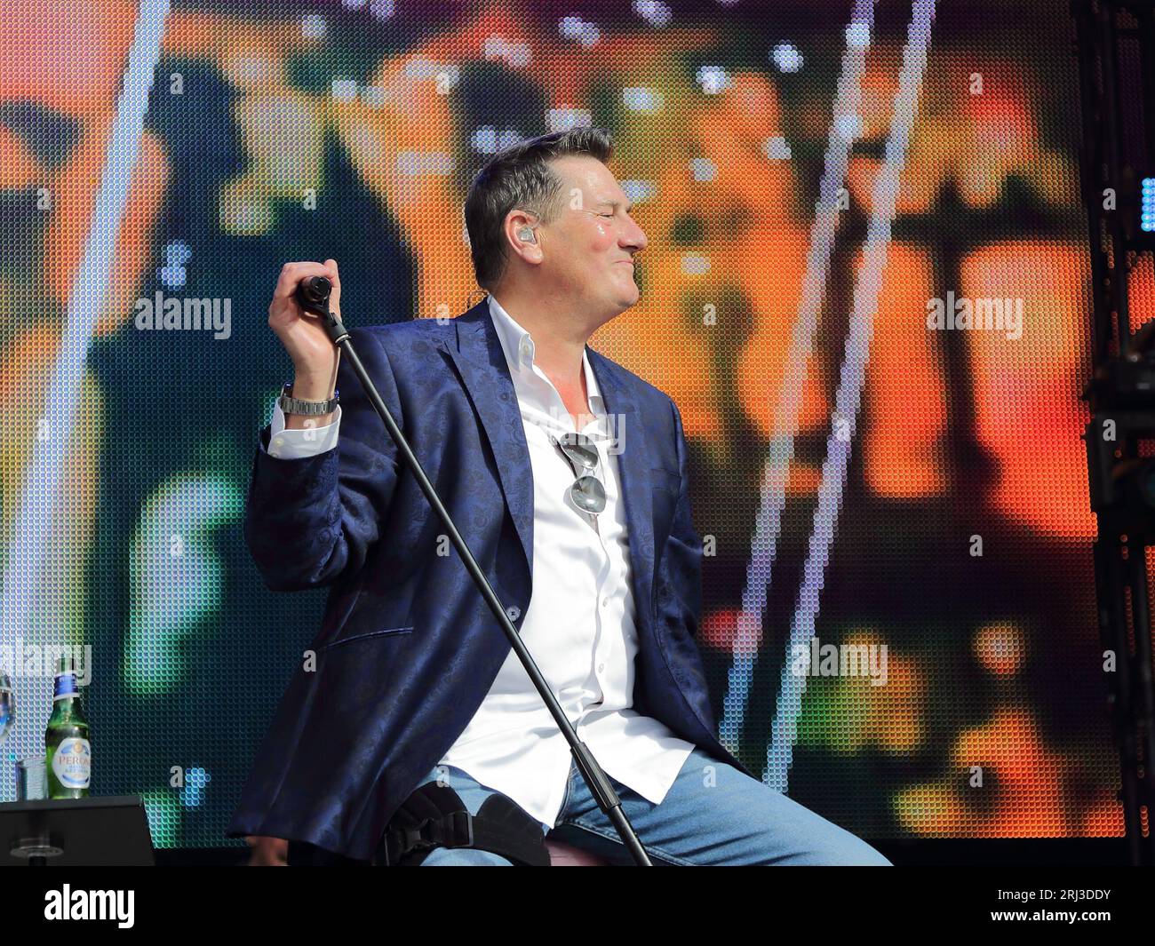 Henley-on-Thames, Royaume-Uni. 20 août 2023. Tony Hadley au deuxième jour du Rewind South 80s Music Festival 2023. Crédit : Uwe Deffner/Alamy Live News Banque D'Images