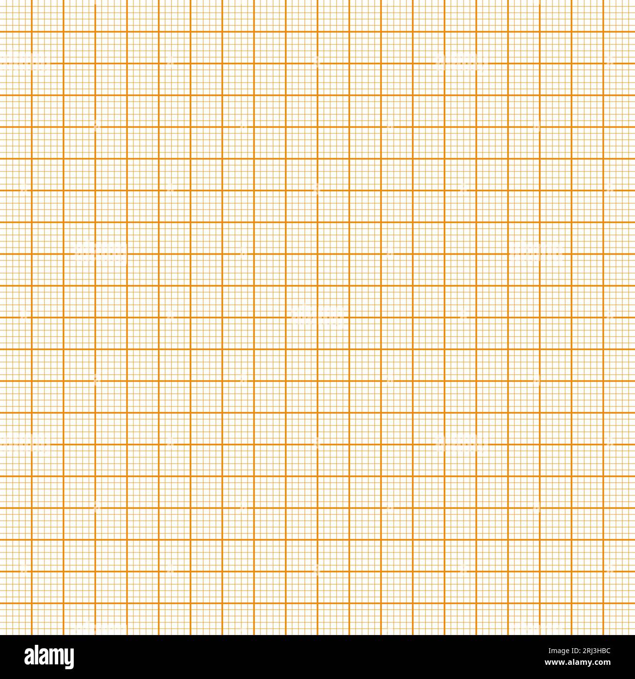 Feuille de papier millimétré avec grille. Texture de papier millimétrique,  motif géométrique. Blanc ligné orange pour le dessin, l'étude, l'ingénierie  technique ou l'échelle Image Vectorielle Stock - Alamy