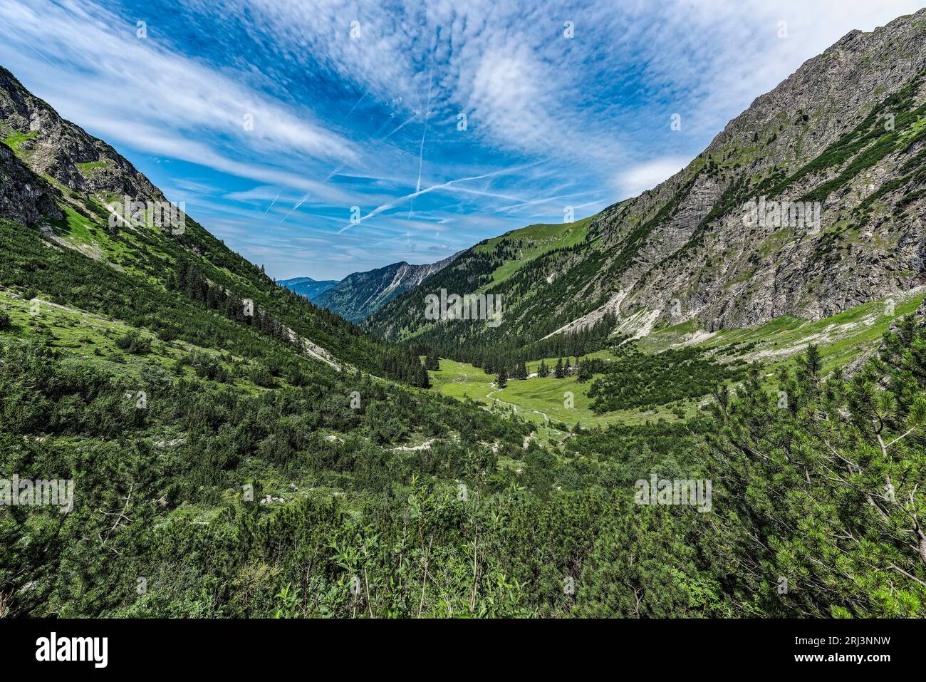 Allgäuer Bergseen à Alpen. Schrecksee. Banque D'Images