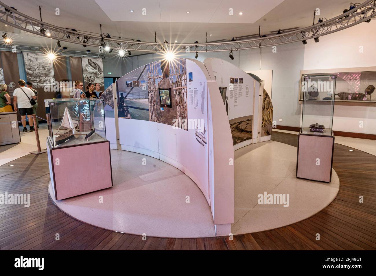 Kélonia, centre de soins aux tortues marines à la Réunion, dédié à la réhabilitation, à la conservation et à l’éducation à la protection de la vie marine. Banque D'Images