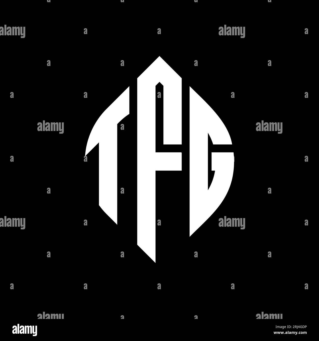 Cercle tfg Banque d'images vectorielles - Alamy