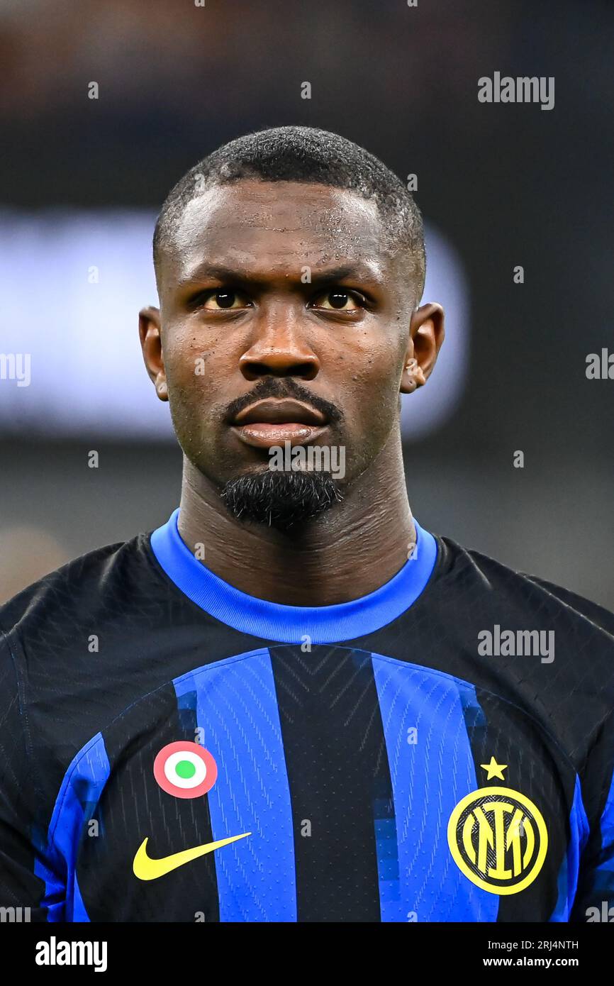 Marcus Thuram du FC Internazionale lors du match de football italien de Serie A Inter vs Monza au stade San Siro de Milan, Italie, le 19 août 2023 Banque D'Images