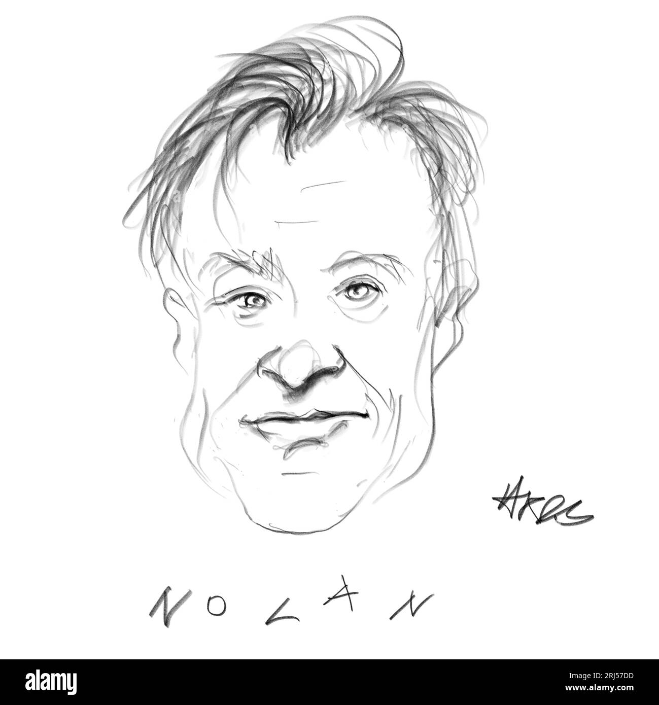 Portrait du réalisateur Christopher Nolan Banque D'Images
