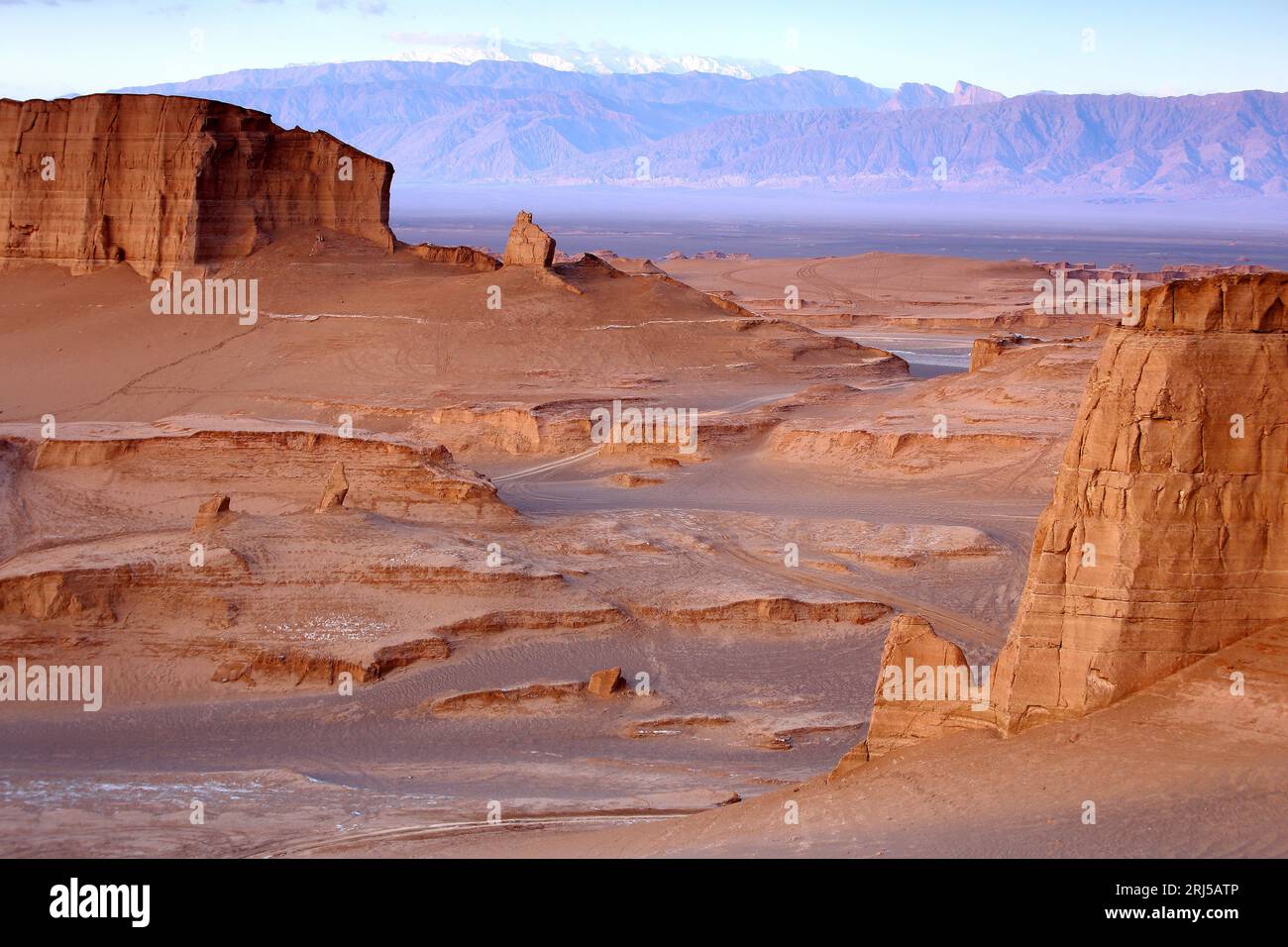 Kaluts la région du désert du Lut. Le meilleur endroit sur terre. L'Iran Banque D'Images