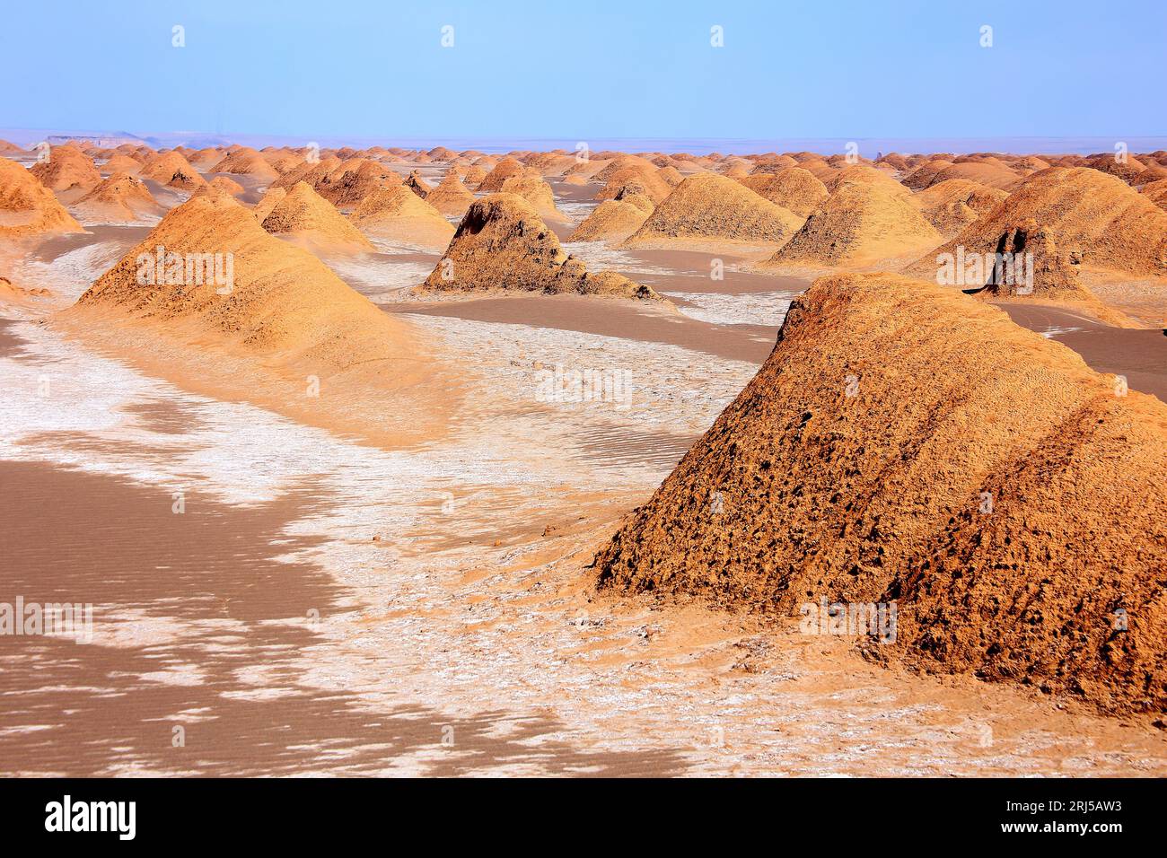 Kaluts la région du désert du Lut. Le meilleur endroit sur terre. L'Iran Banque D'Images