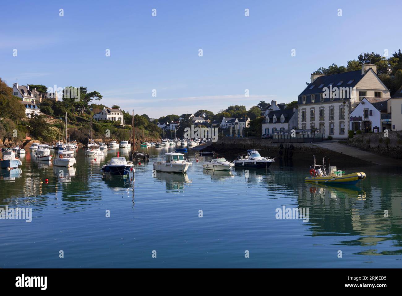 Port de Doëlan, Bretagne, France Banque D'Images