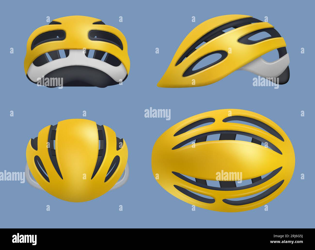 Casque de vélo. Protection de tête de sport réaliste pour les motards et les riders extrêmes modèle de casque vectoriel décent Illustration de Vecteur