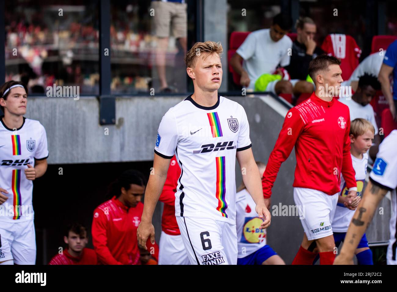 Silkeborg, Danemark. 20 août 2023. Jeppe Tverskov (6) du FC Nordsjaelland vu lors du 3F Superliga match entre Silkeborg IF et le FC Nordsjaelland au JYSK Park à Silkeborg. (Crédit photo : Gonzales photo/Alamy Live News Banque D'Images